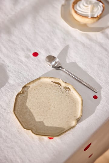 Plato de postre Nori 13x15 cm 2-pack - Latte - OYOY
