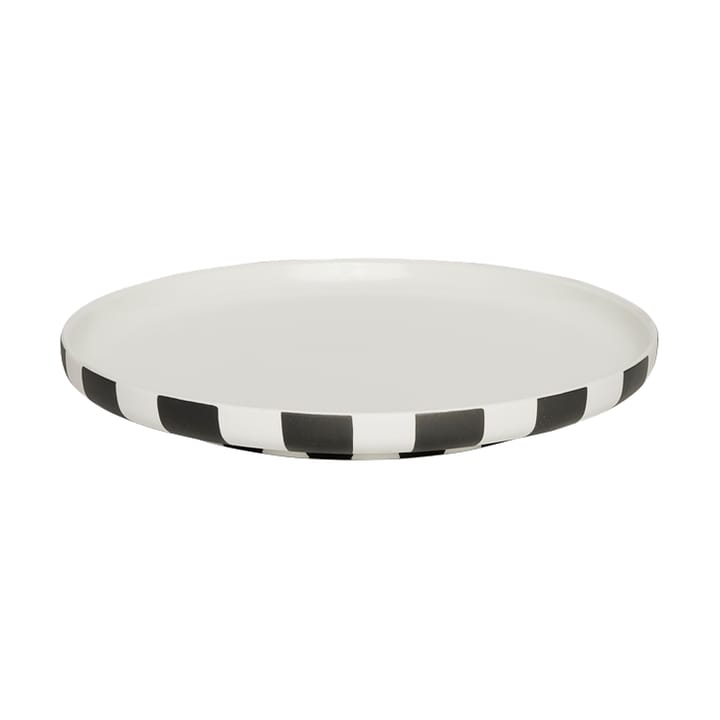 Plato llano Toppu Ø20 cm - Black-white - OYOY