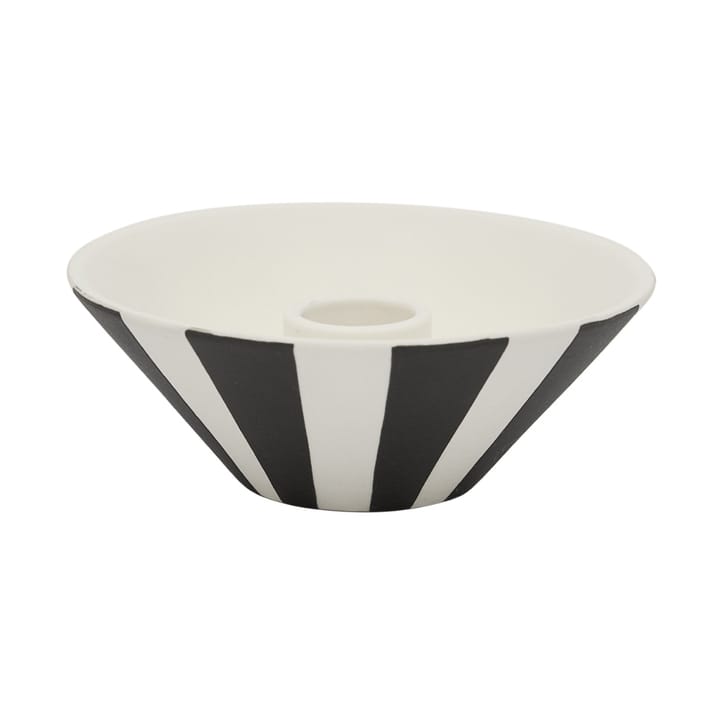 Portavelas bajo Toppu 4 cm - White-black - OYOY