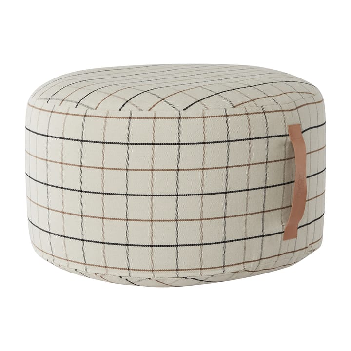 Puff Grid Ø65 cm - Off white - OYOY