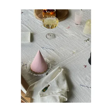Servilleta de algodón New Year 45x45 cm set de 4 - Offwhite - OYOY