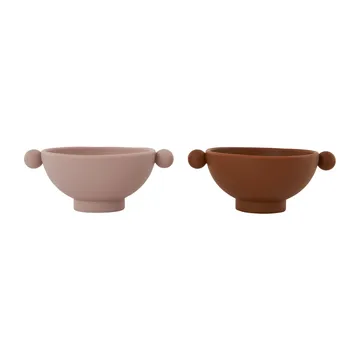 Set de 2 boles Tiny Inka Ø11 cm - Caramel-rose - OYOY