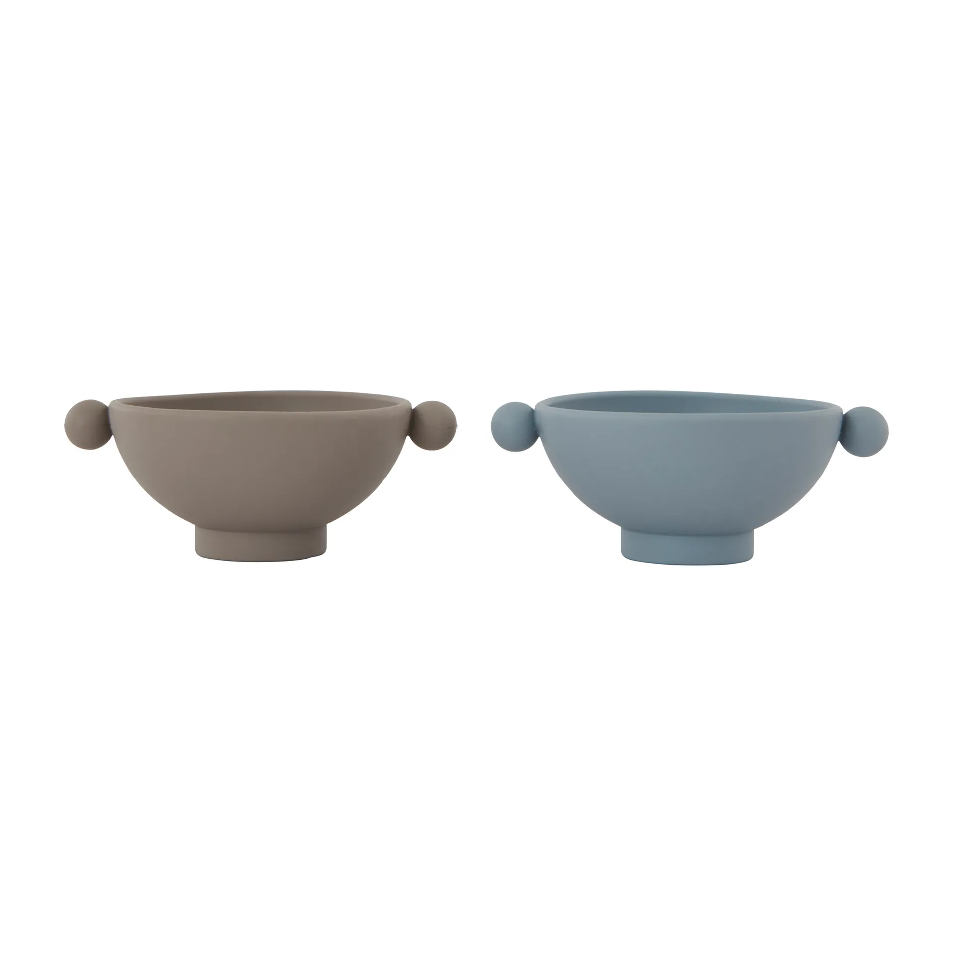Set de 2 boles Tiny Inka Ø11 cm, Dusty blue-clay OYOY