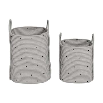 Set de 2 cestas de almacenamiento Dot - Clay - OYOY