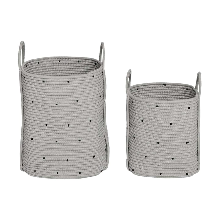 Set de 2 cestas de almacenamiento Dot - Clay - OYOY