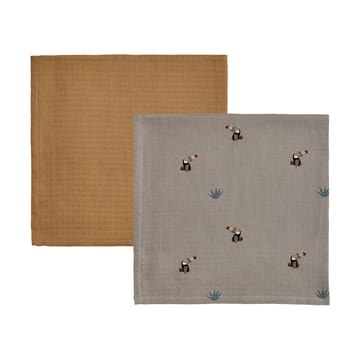 Set de 2 plaids infantiles Toucan - Clay-caramel - OYOY