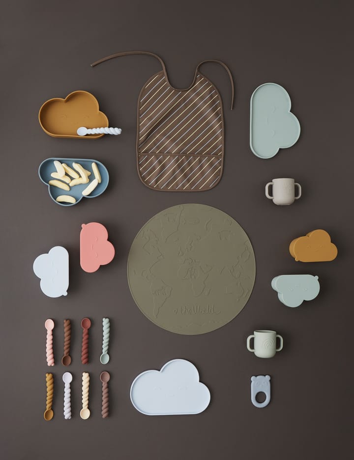 Set de 3 cucharas Mellow, Dusty Blue-taupe-pale mint OYOY