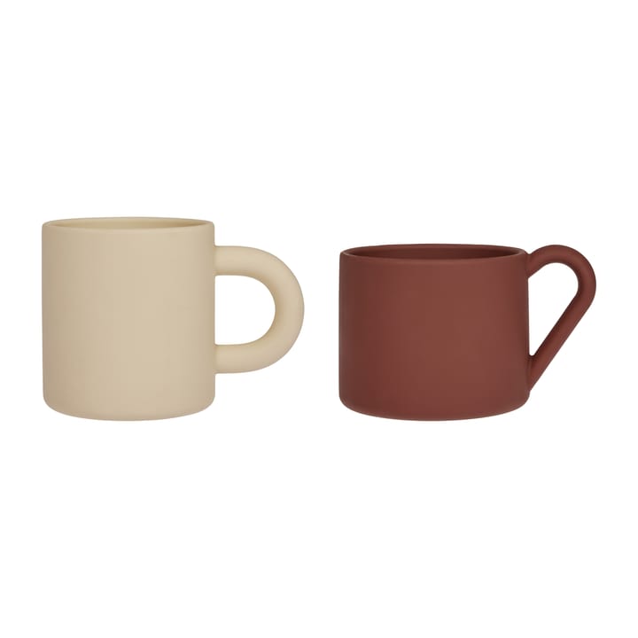 Taza infantil Nomu 2 piezas - Vanilla-Nutmeg - OYOY