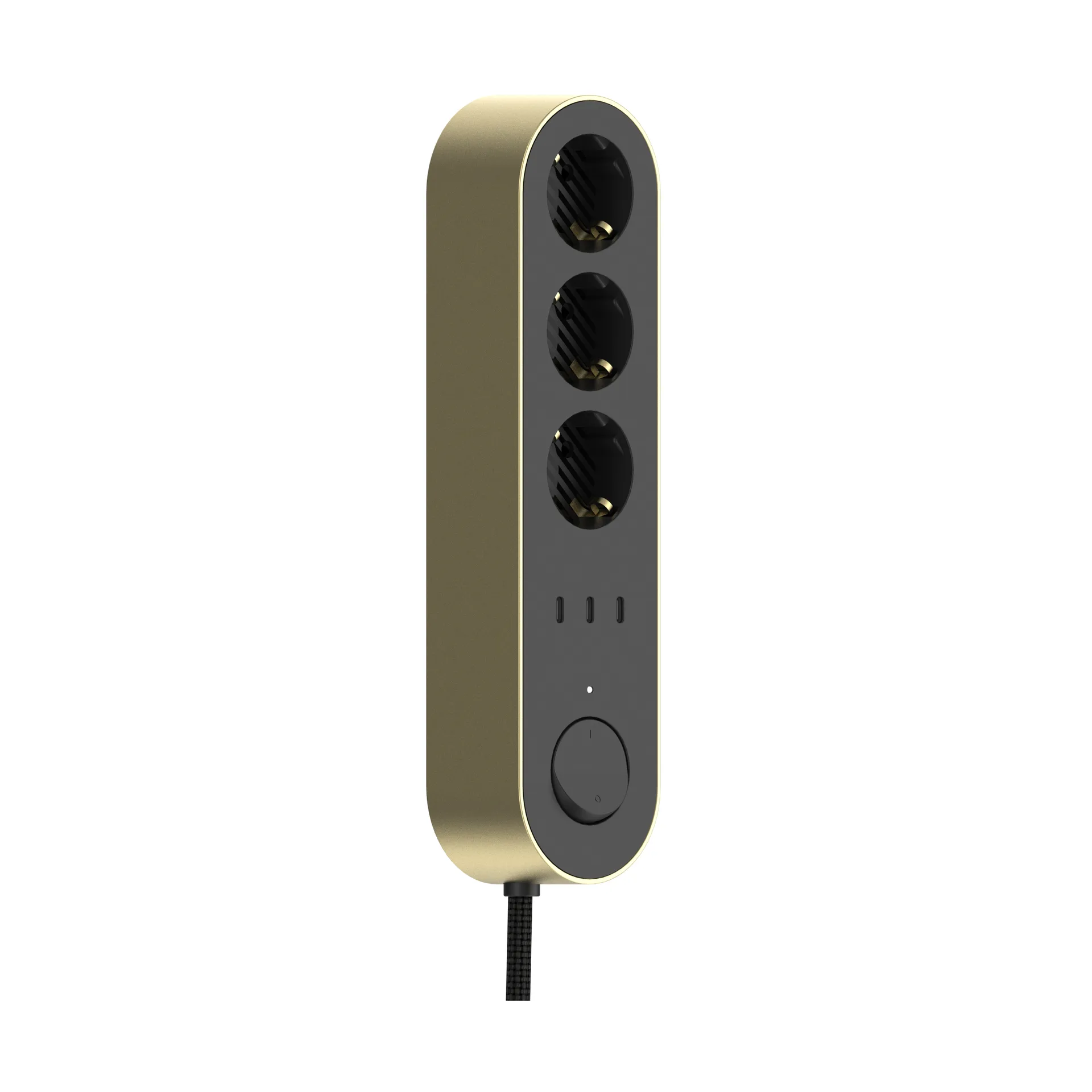 Regleta Edgar Power Bar, Satin brass palett3
