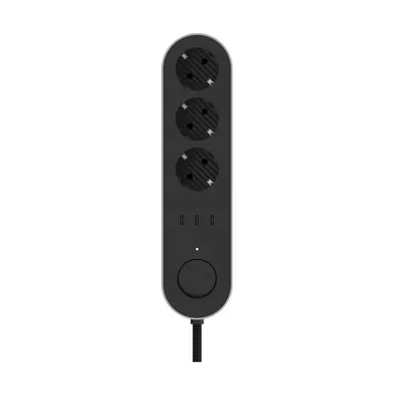 Regleta Edgar Power Bar - Satin aluminium - Palette
