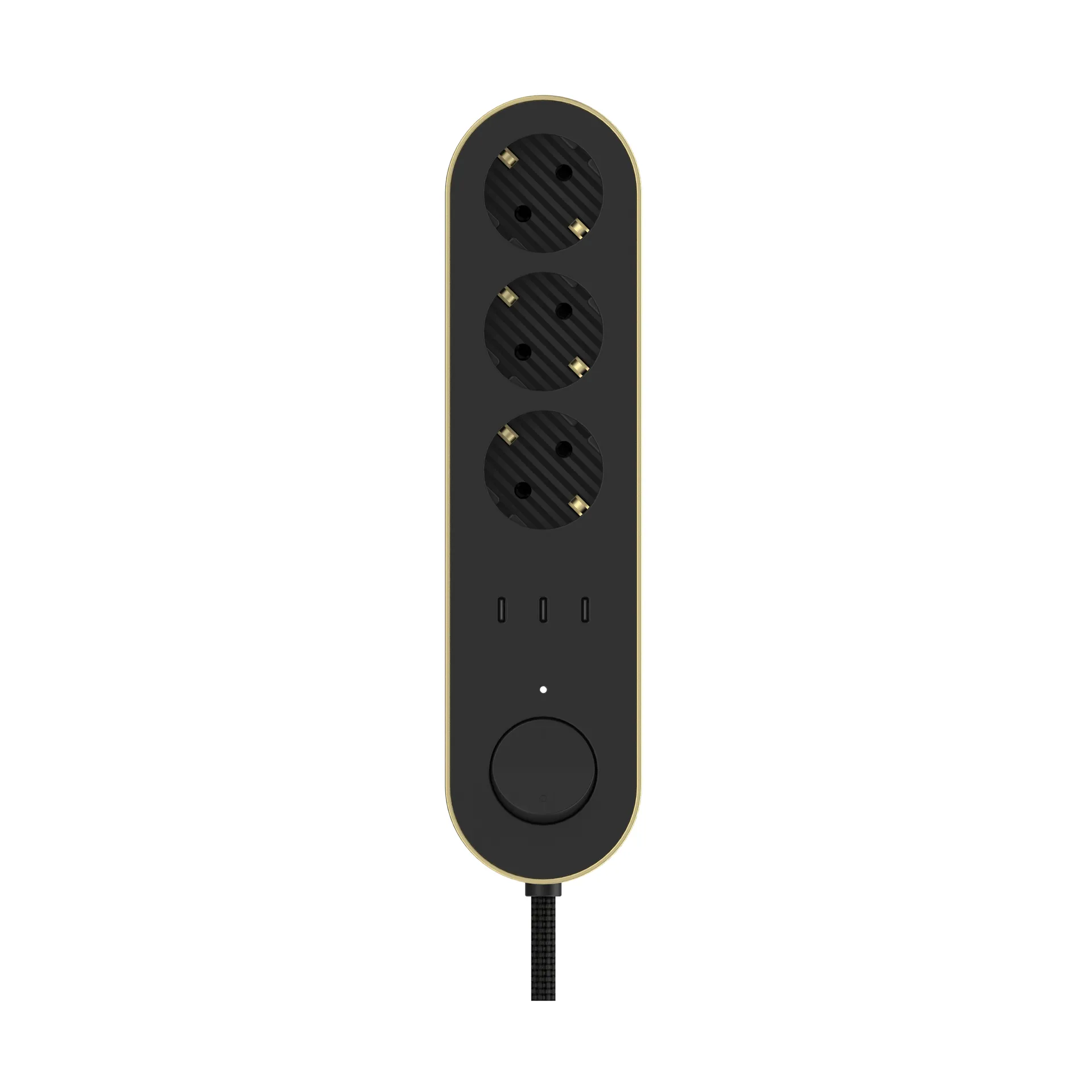 Regleta Edgar Power Bar, Satin brass Palette