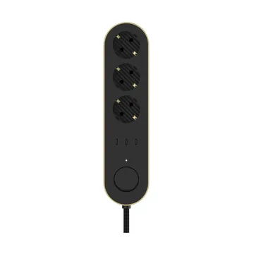 Regleta Edgar Power Bar - Satin brass - Palette