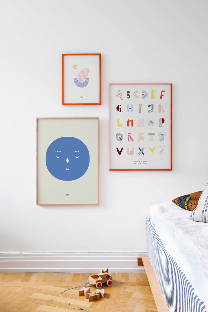 Lámina Alphabet Spaghetti ENG Multi-colour, 50x70 cm Paper Collective