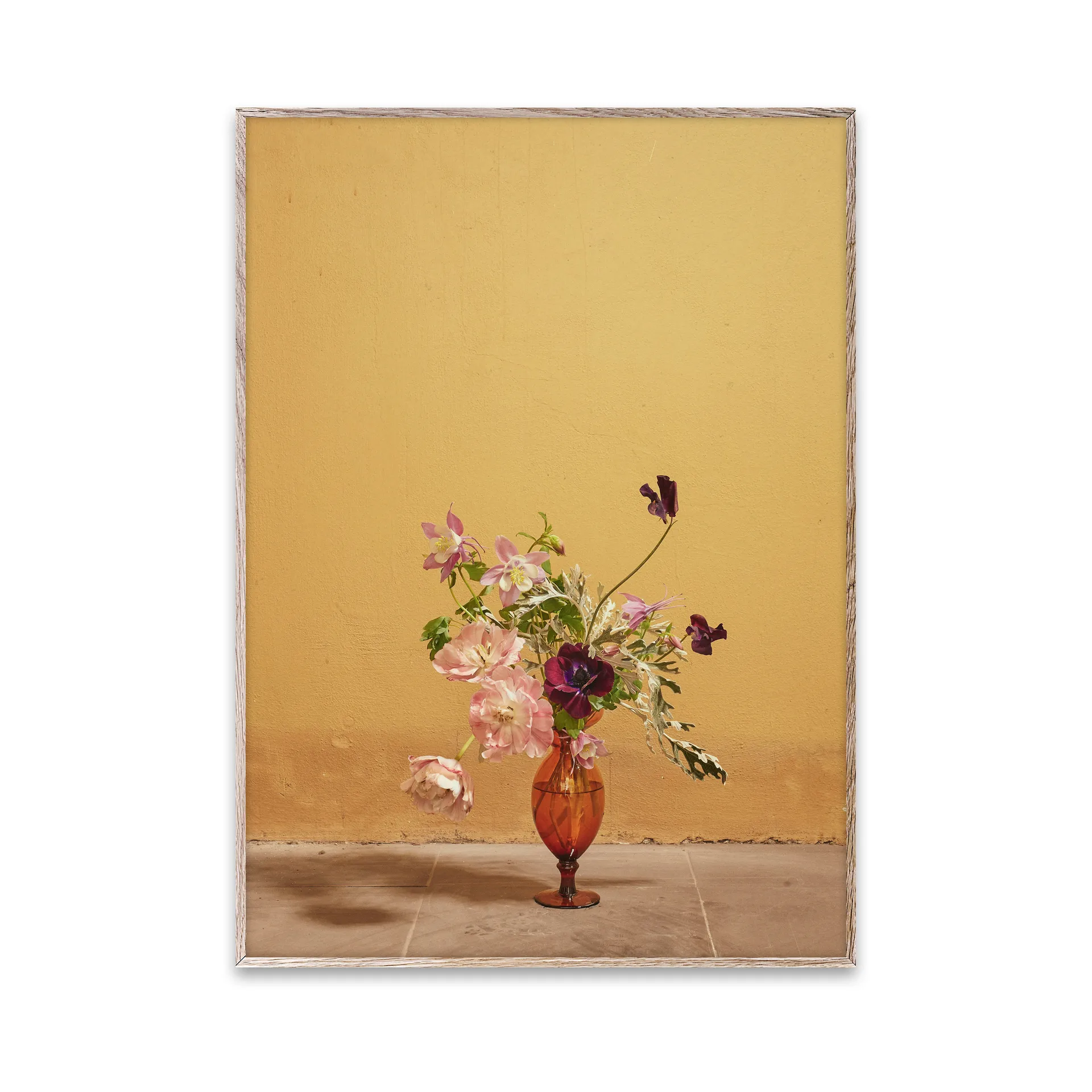 Lámina Blomst 02 Ochra, 30x40 cm Paper Collective