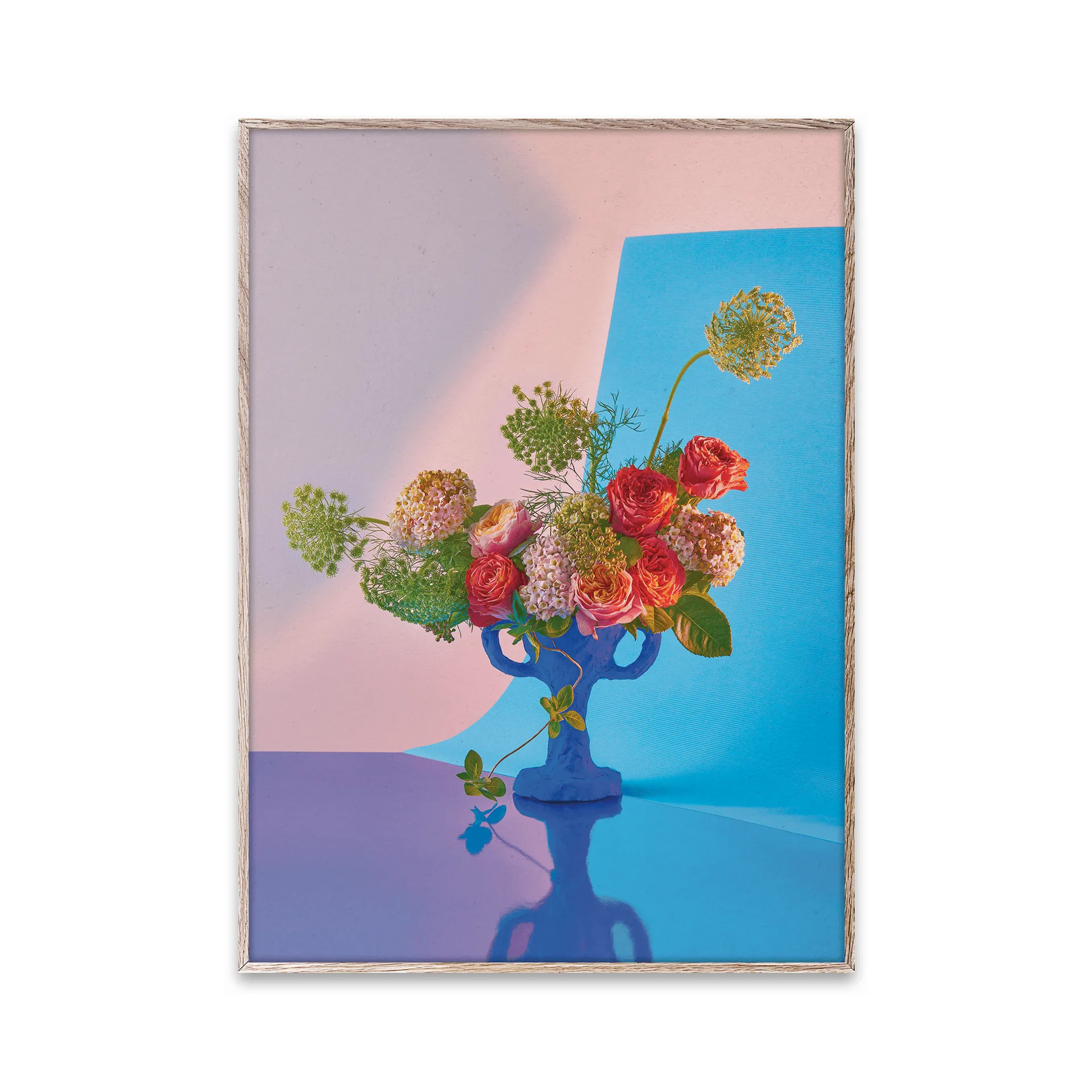 Lámina Bloom 02 cyan, 30x40 cm Paper Collective
