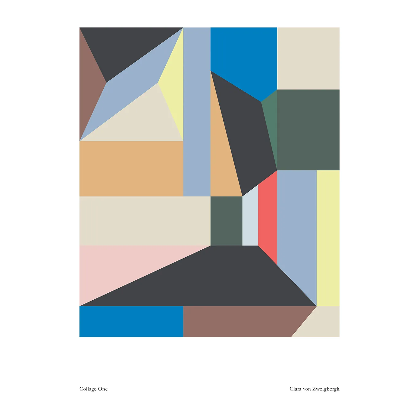 Lámina Collage One, 50x70 cm Paper Collective