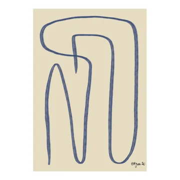 Lámina Different Ways azul - 30x40 cm - Paper Collective