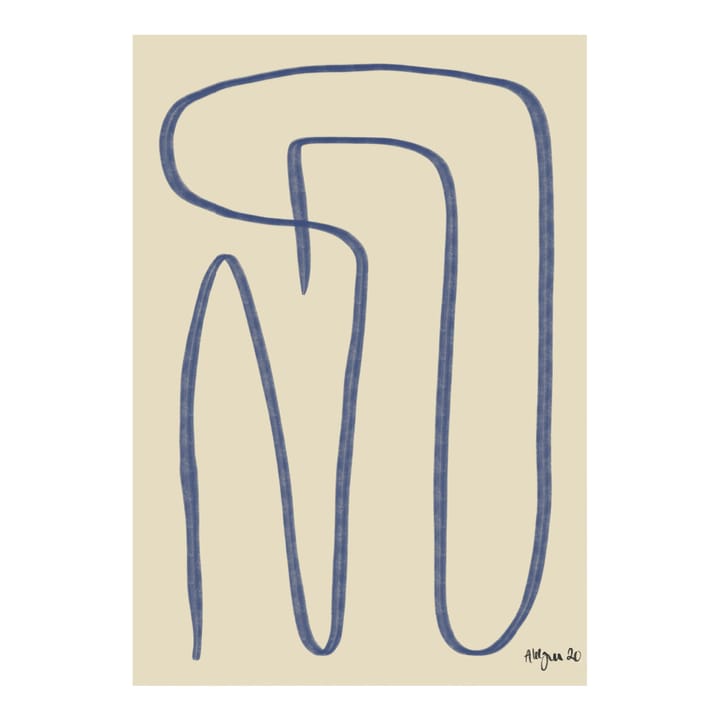 Lámina Different Ways azul - 50x70 cm - Paper Collective