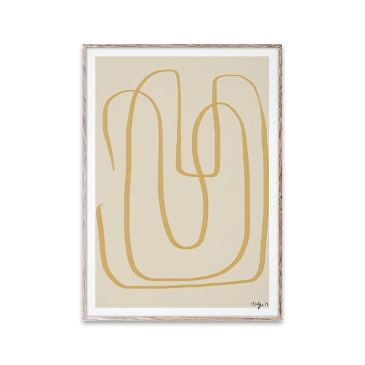 Lámina Different Ways I amarillo, 30x40 cm Paper Collective
