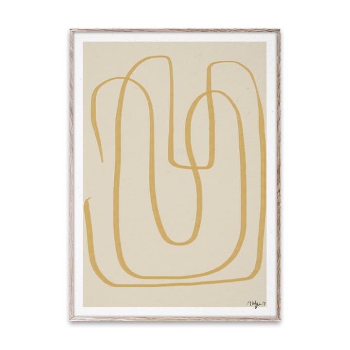 Lámina Different Ways I amarillo, 50x70 cm Paper Collective