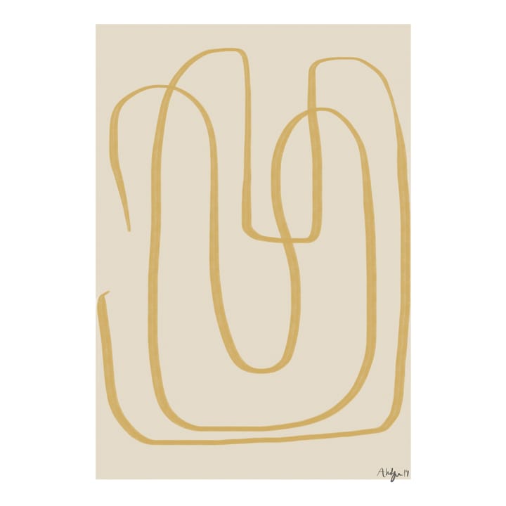Lámina Different Ways I amarillo - 50x70 cm - Paper Collective