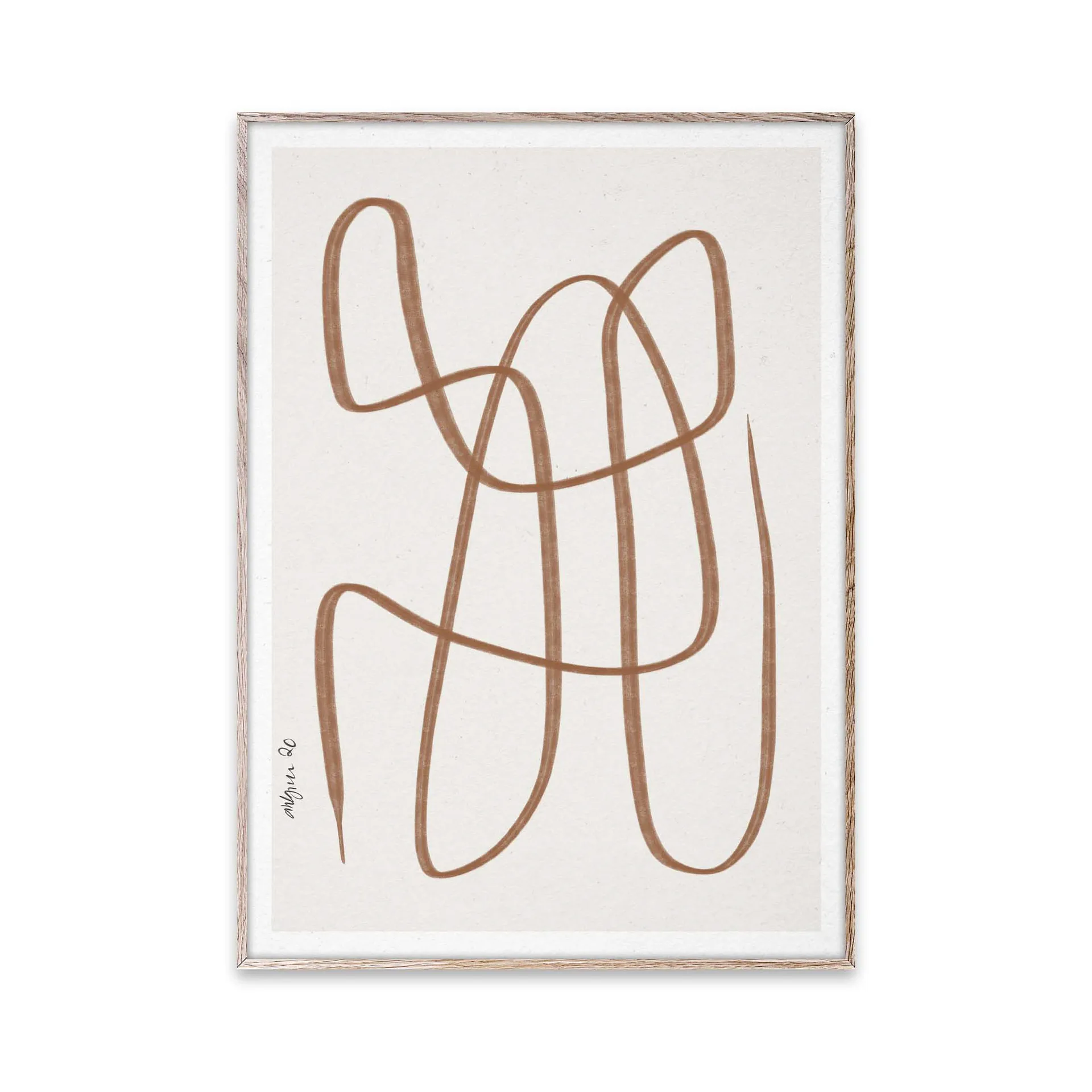 Lámina Different Ways marrón, 30x40 cm Paper Collective