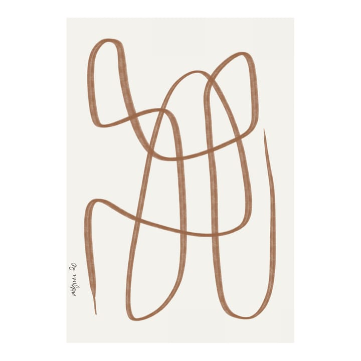 Lámina Different Ways marrón - 30x40 cm - Paper Collective