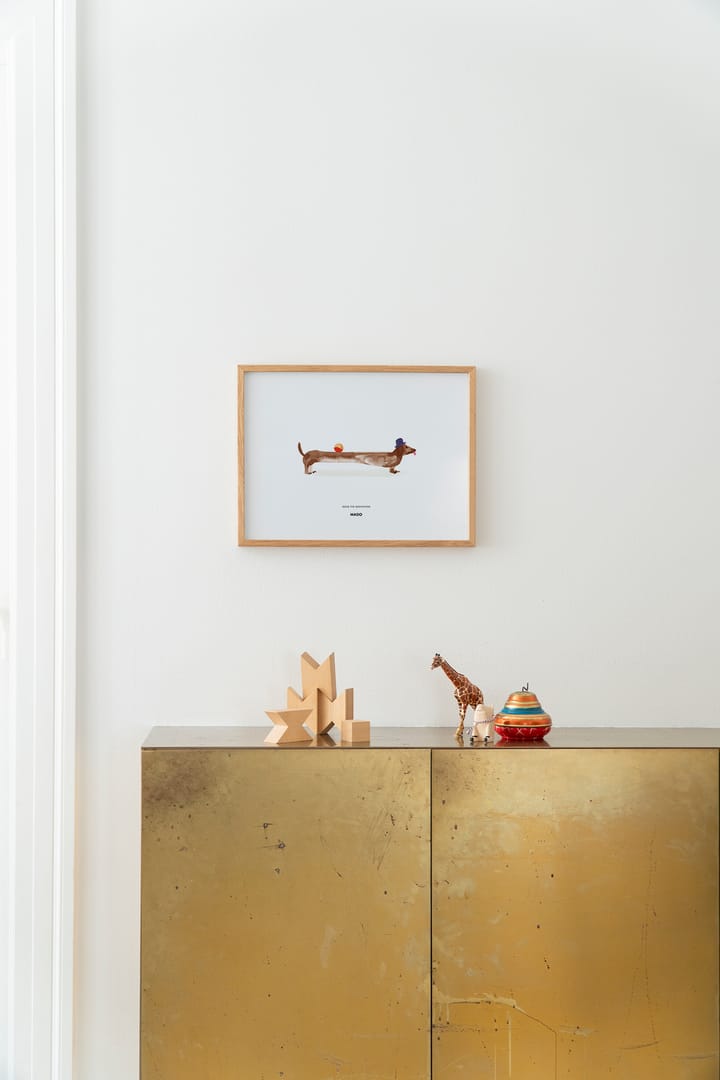 Lámina Doug the Dachshund, 30x40 cm Paper Collective