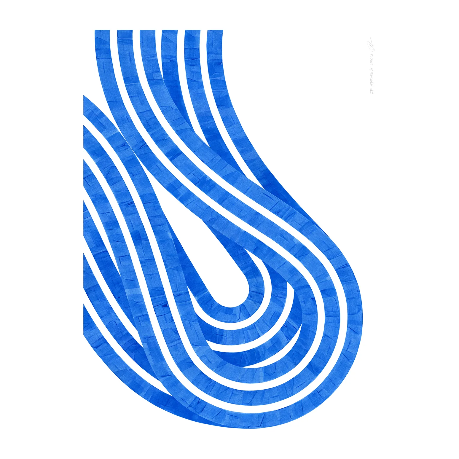 Lámina Entropy Blue 02, 50x70 cm Paper Collective