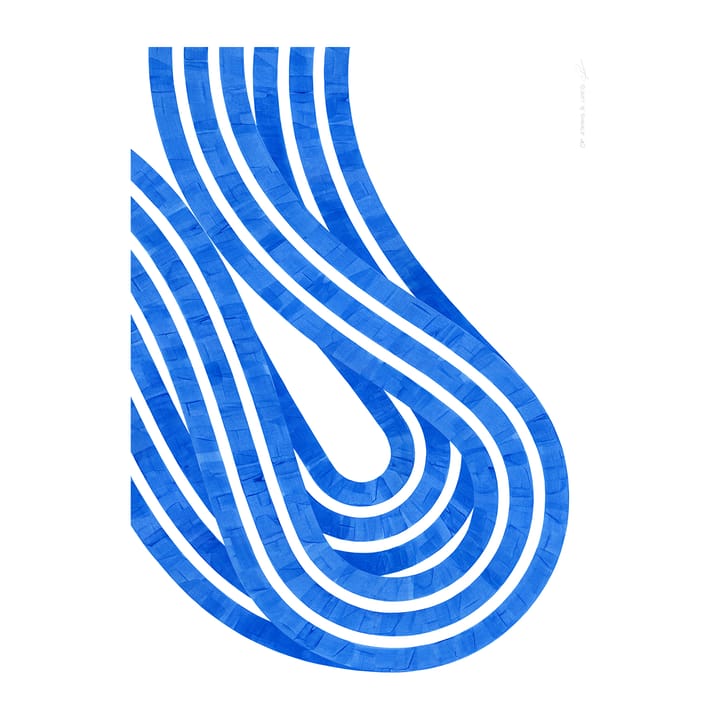 Lámina Entropy Blue 02 - 50x70 cm - Paper Collective