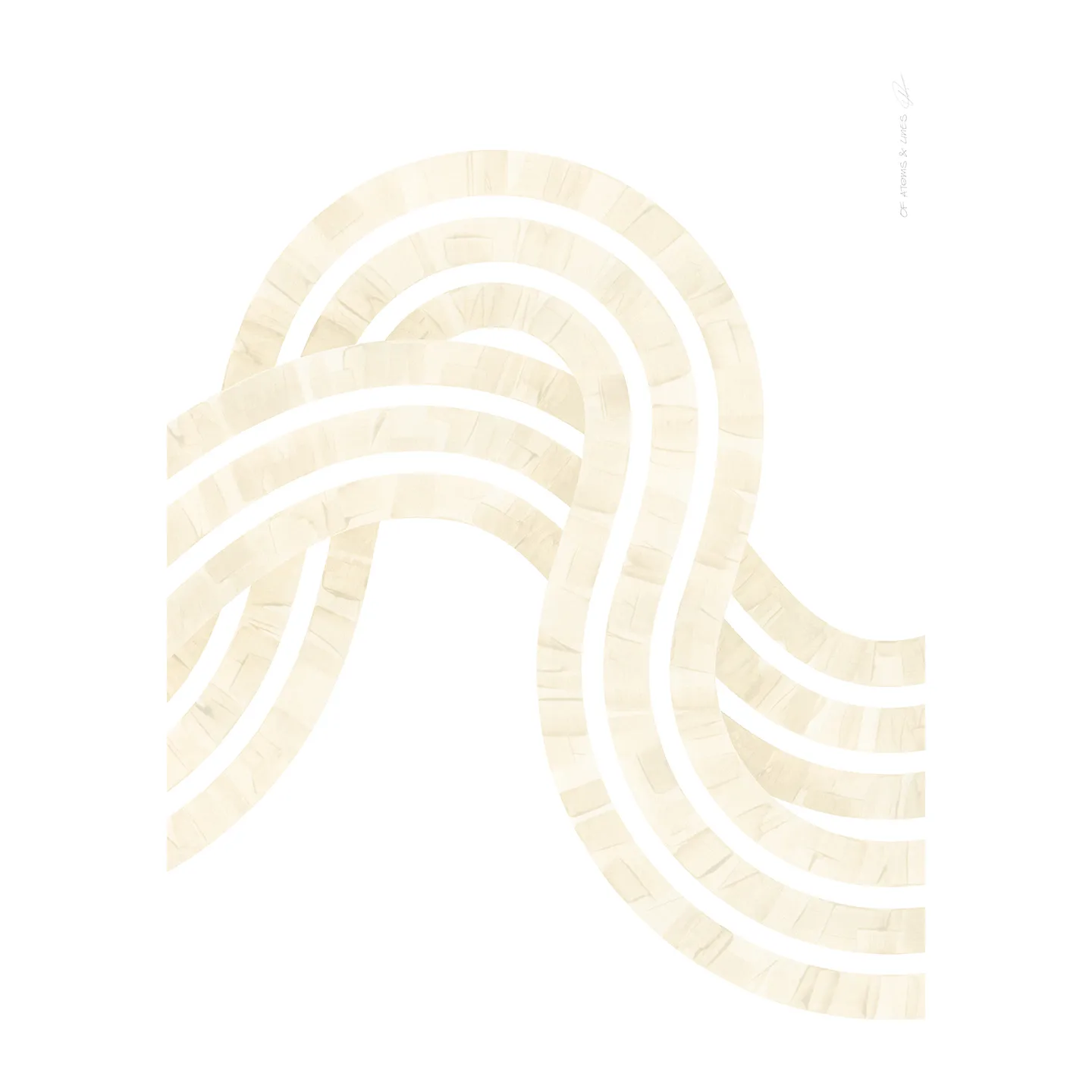 Lámina Entropy Sand 02, 50x70 cm Paper Collective