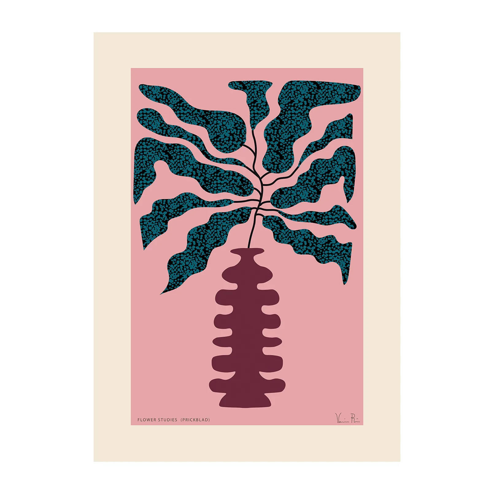 Lámina Flower Studies 01 (Prickblad), 50x70 cm Paper Collective