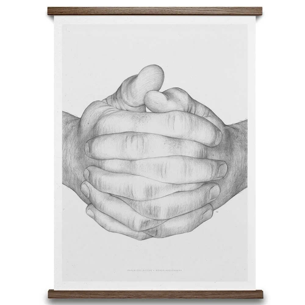 Lámina Folded Hands, 50 x 70 cm Paper Collective