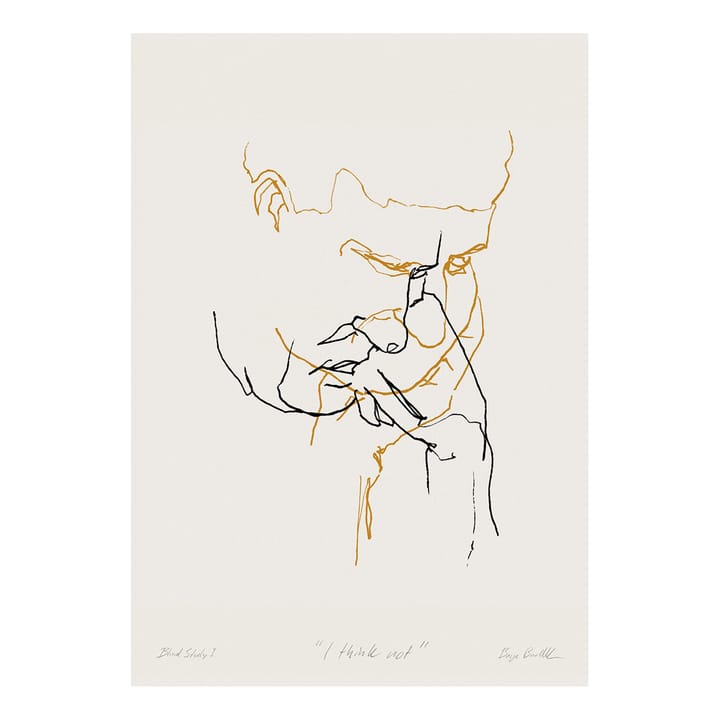 Lámina I Think Not 01 (amarillo)  - 50x70 cm - Paper Collective