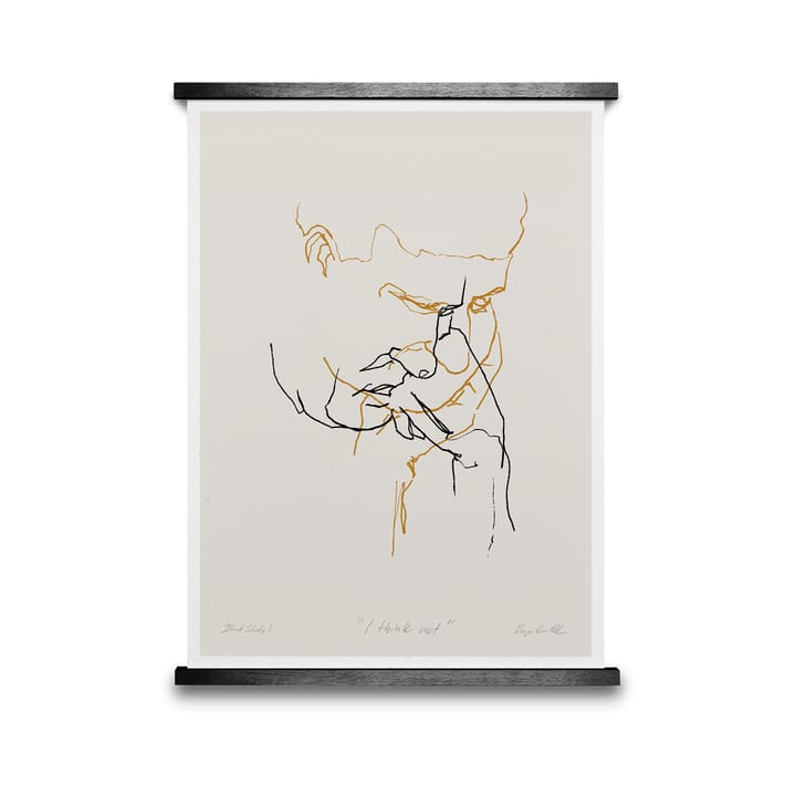 Lámina I Think Not 01 (amarillo)  - 50x70 cm - Paper Collective