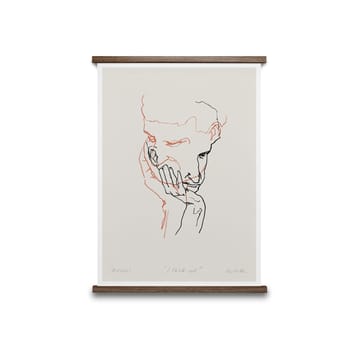 Lámina I Think Not 02 (rojo)  - 30x40 cm - Paper Collective