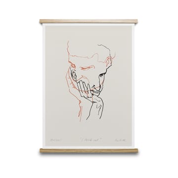 Lámina I Think Not 02 (rojo)  - 50x70 cm - Paper Collective