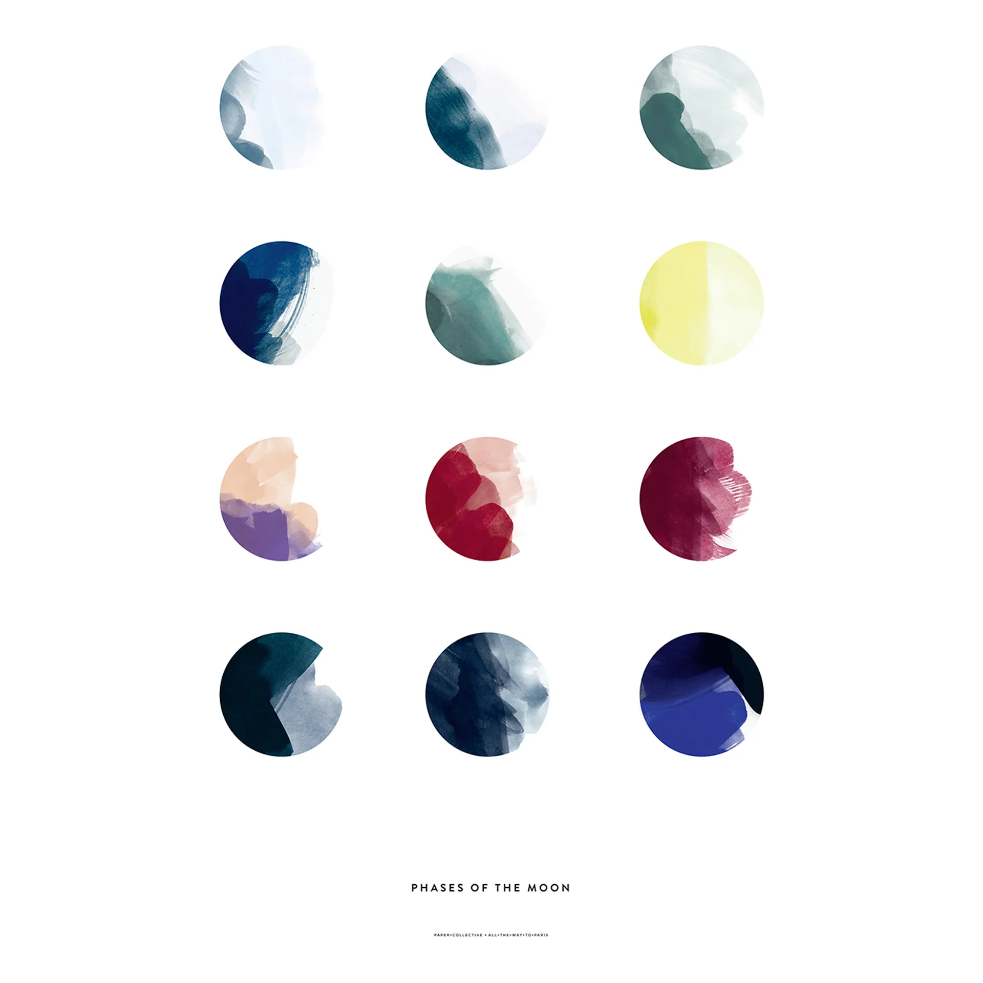 Lámina Moon Phases, 50 x 70 cm Paper Collective