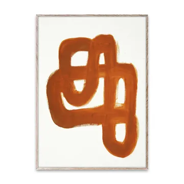 Lámina Orange Brush - 30x40 cm - Paper Collective