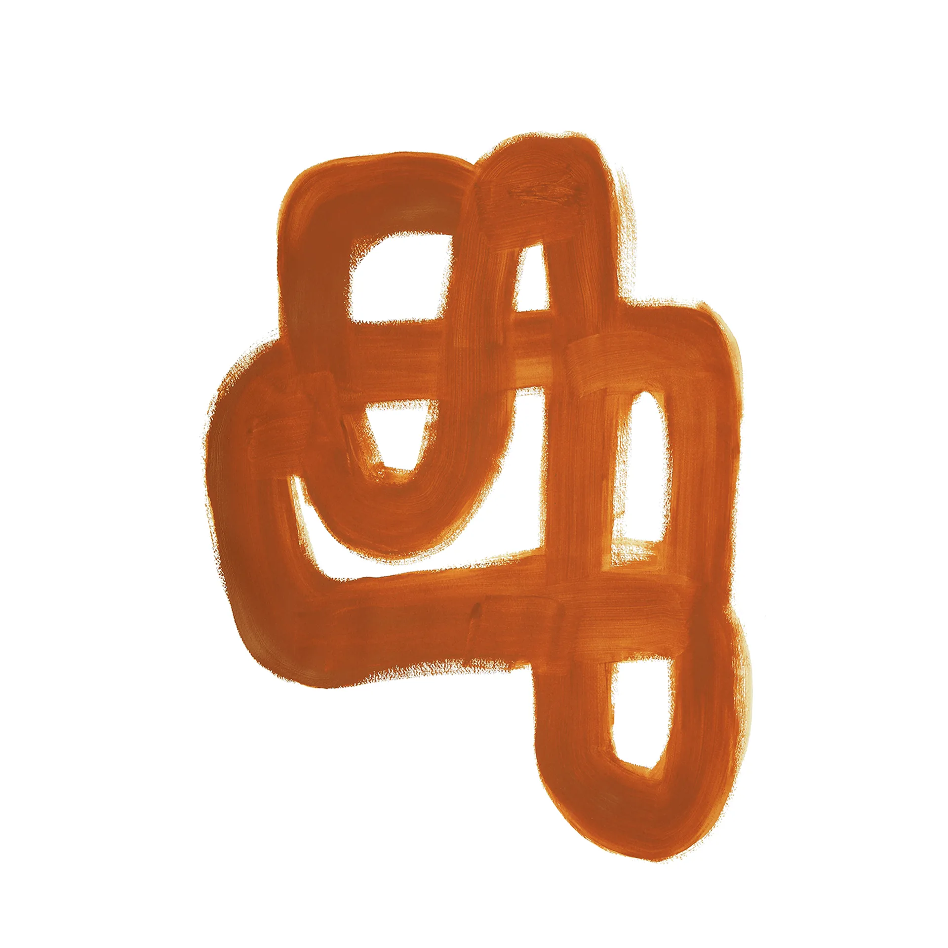 Lámina Orange Brush, 30x40 cm Paper Collective