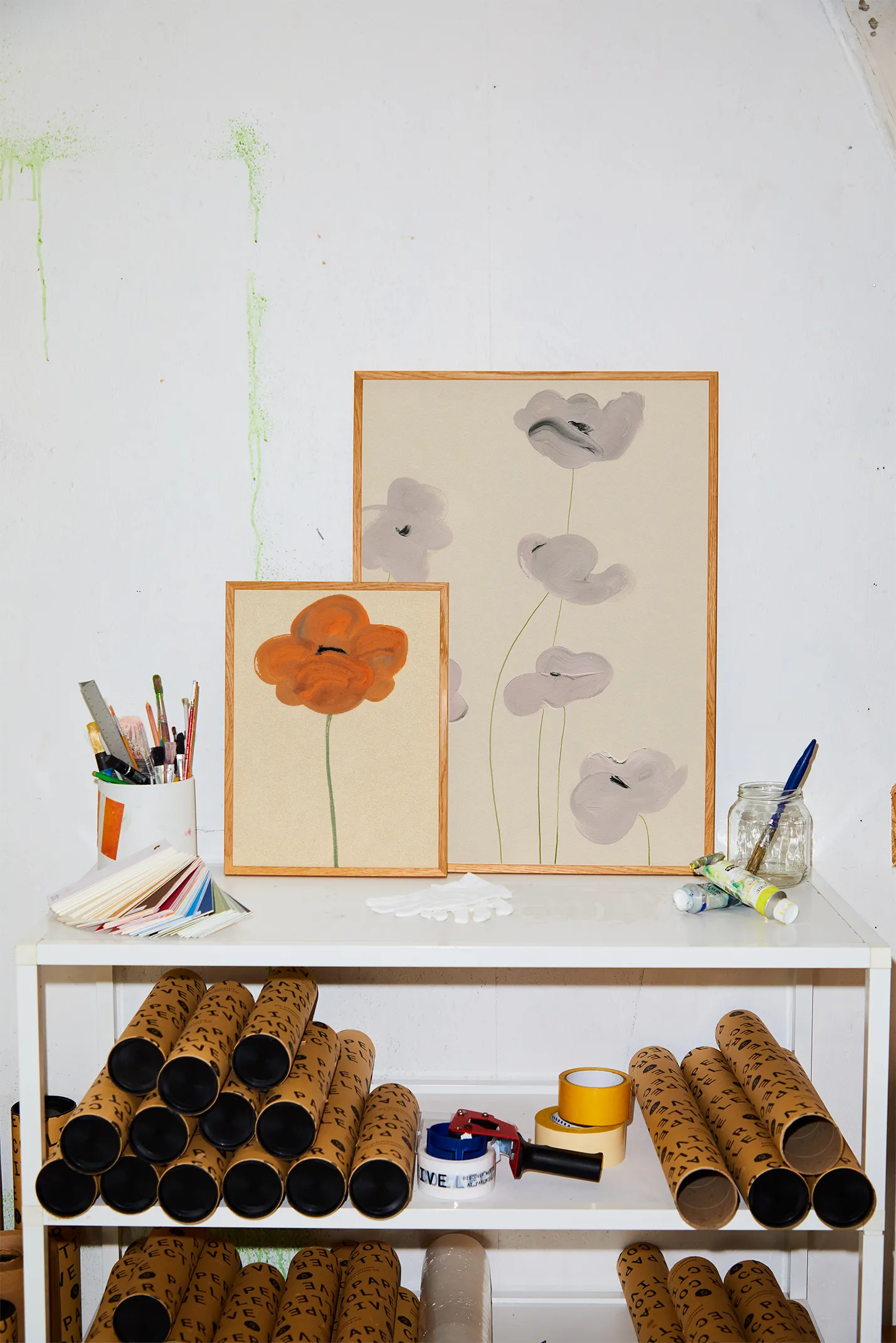 Lámina Orange Vallmo, 30x40 cm Paper Collective