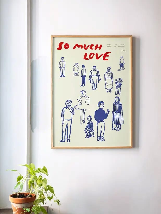 Lámina So Much Love, 30x40 cm Paper Collective