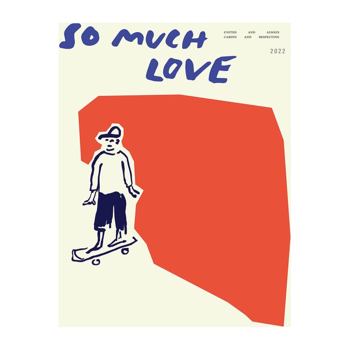 Lámina So Much Love Skateboard - 30x40 cm - Paper Collective