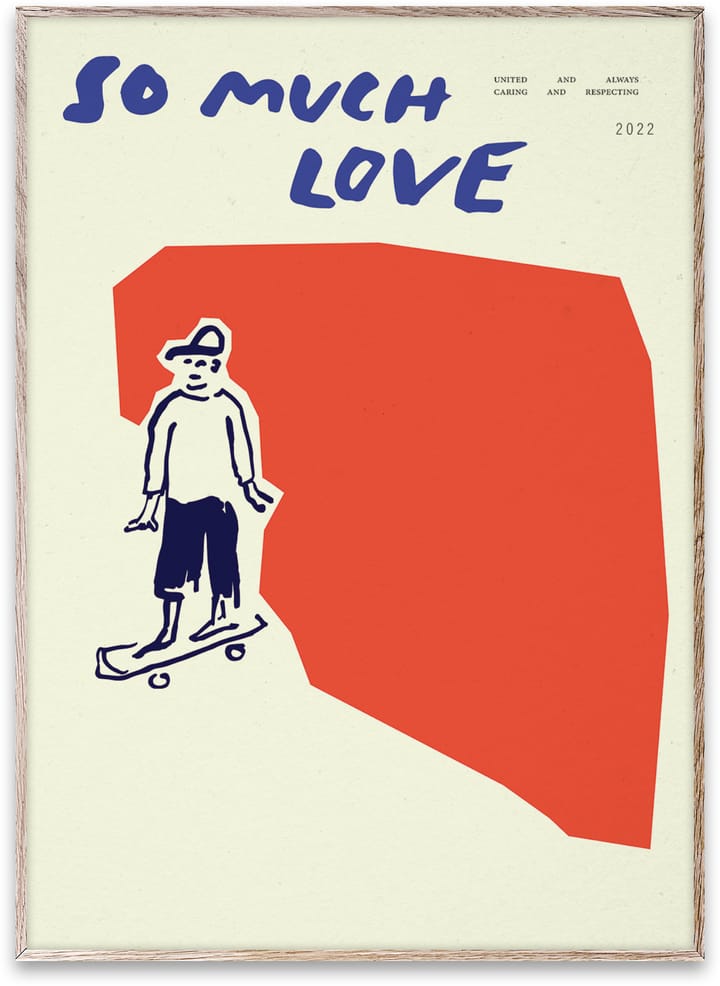 Lámina So Much Love Skateboard, 30x40 cm Paper Collective