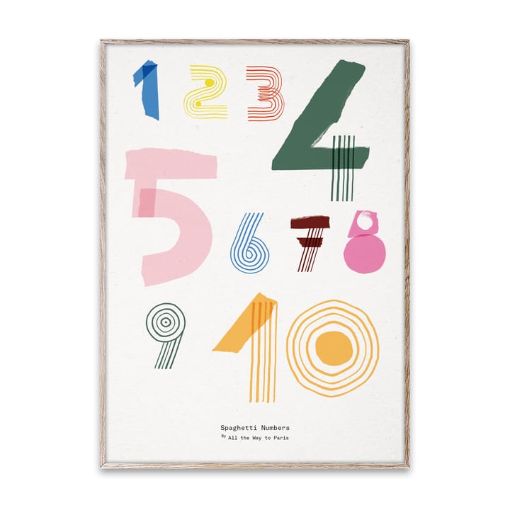 Lámina Spaghetti Numbers - 50x70 cm - Paper Collective