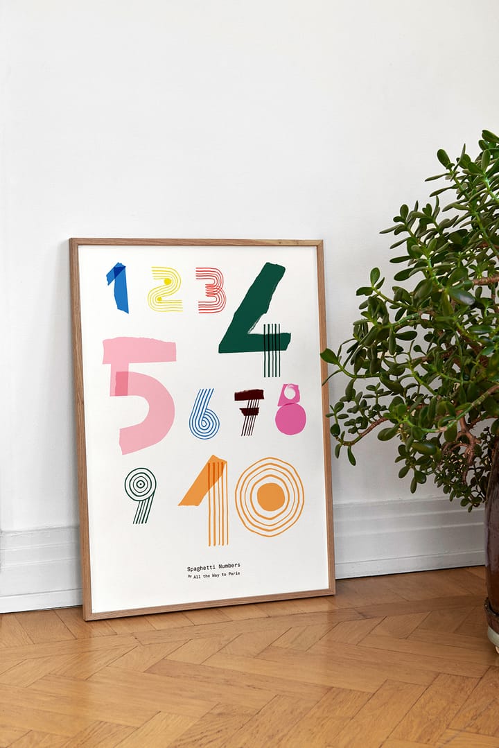 Lámina Spaghetti Numbers, 50x70 cm Paper Collective