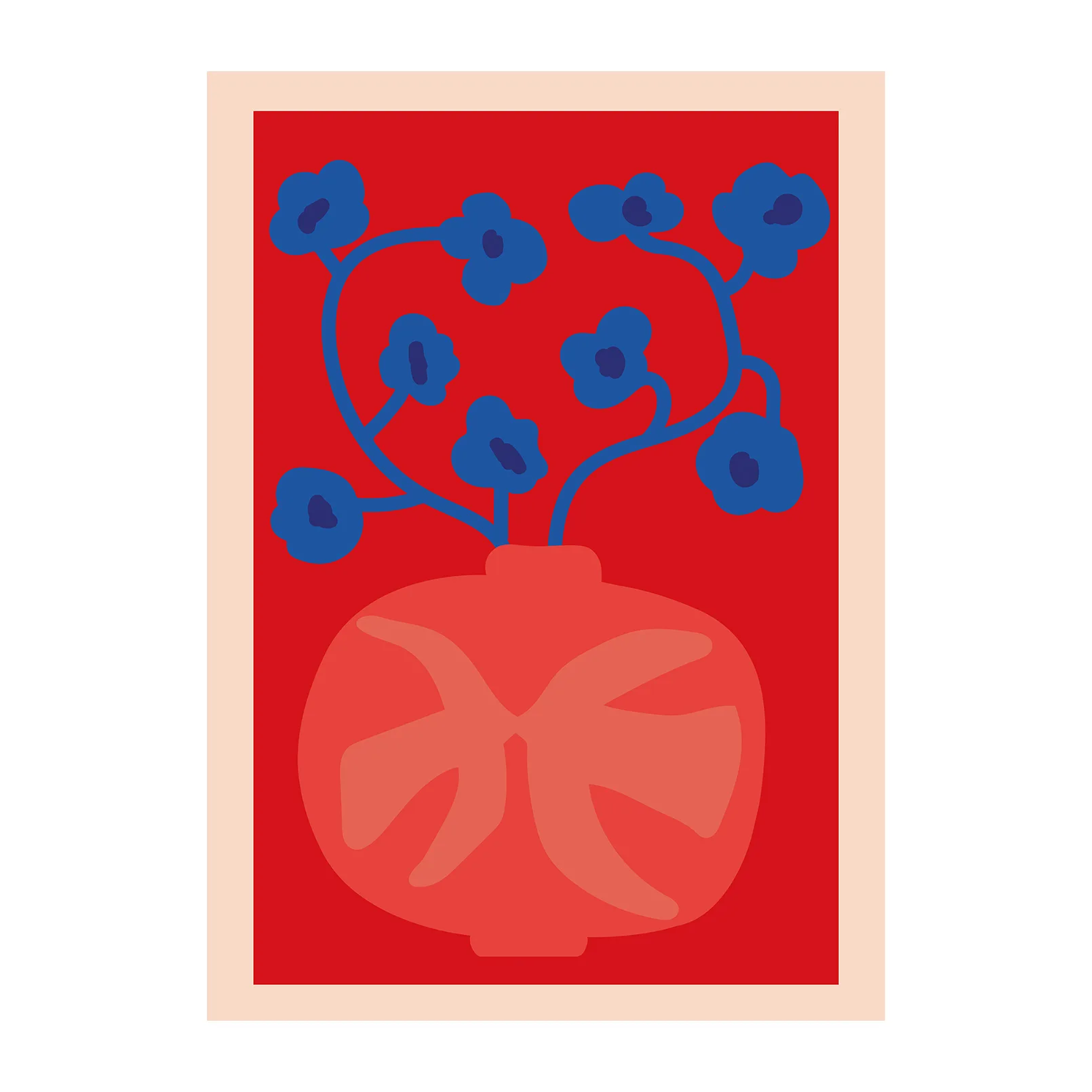 Lámina The Red Vase, Empty name Paper Collective