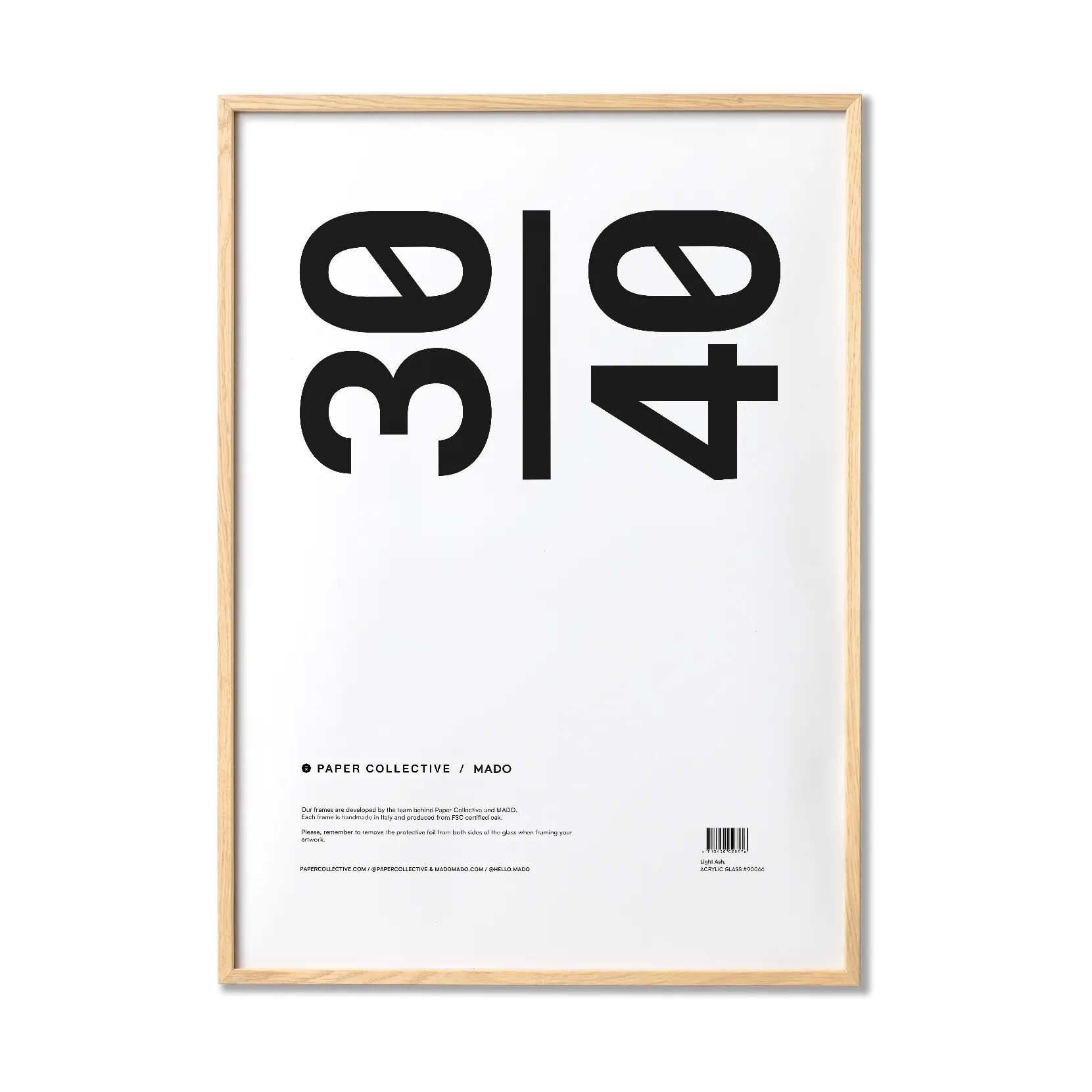 Marco Paper Collective plexiglás - fresno, 30x40 cm Paper Collective