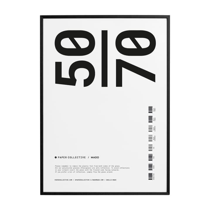 Marco Paper Collective plexiglás-negro - 50x70 cm - Paper Collective