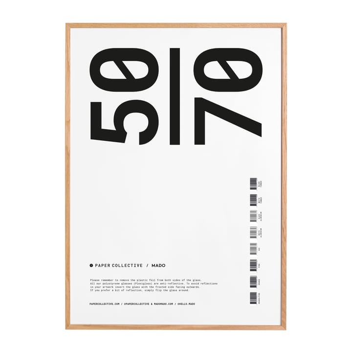 Marco Paper Collective plexiglás-roble - 50x70 cm - Paper Collective